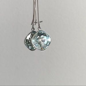 Swarovski aquamarine earings